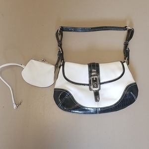 3/$25  Black and white purse